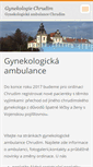 Mobile Screenshot of gynekologie-chrudim.cz